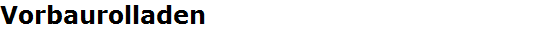 Vorbaurolladen